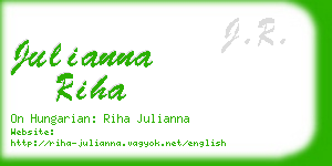 julianna riha business card